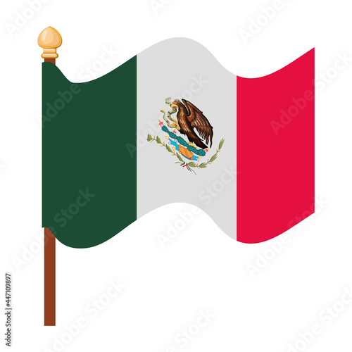 mexico flag illustration