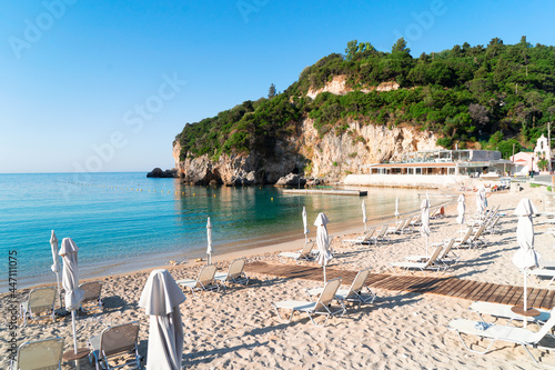 Fototapeta Naklejka Na Ścianę i Meble -  Paleokastritsa beach on Korfu, Greece