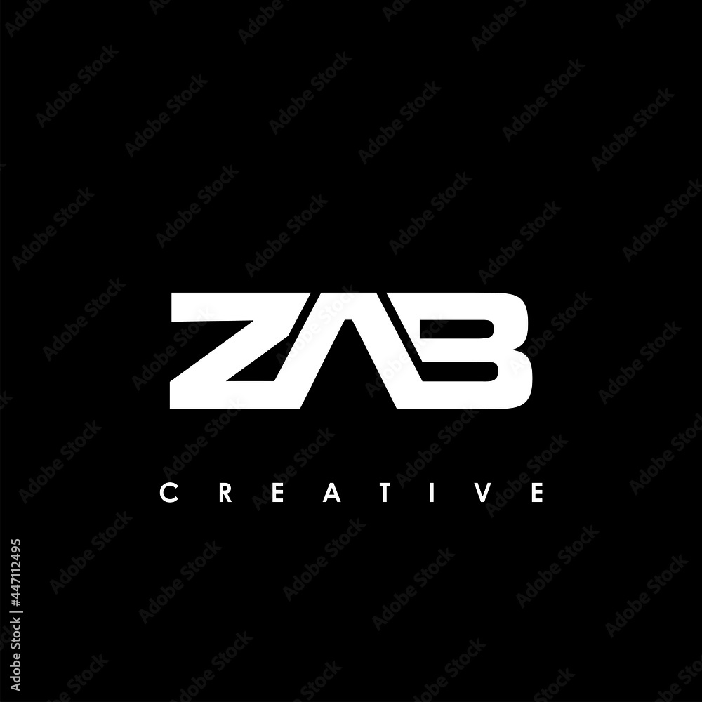 ZAB Letter Initial Logo Design Template Vector Illustration ZAB Letter Initial Logo Design Template Vector Illustration