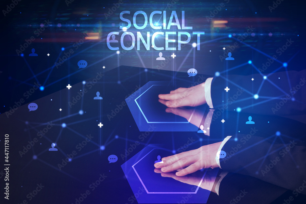 Navigating social networking with social icons Navigating social networking with social icons
