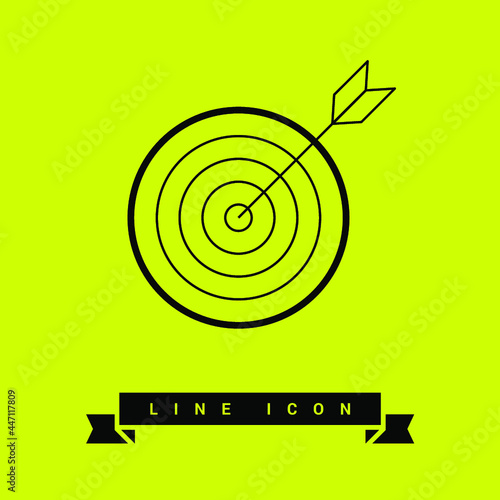 Target line vector icon