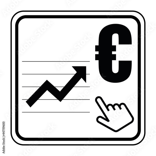 Logo hausse des prix.