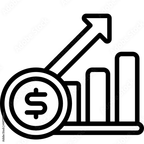 investing line icon photo