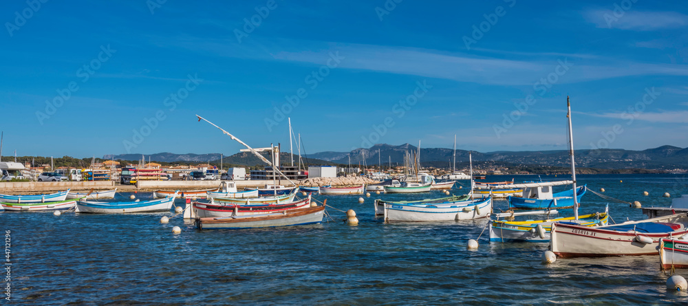 Boats on the seaside in france