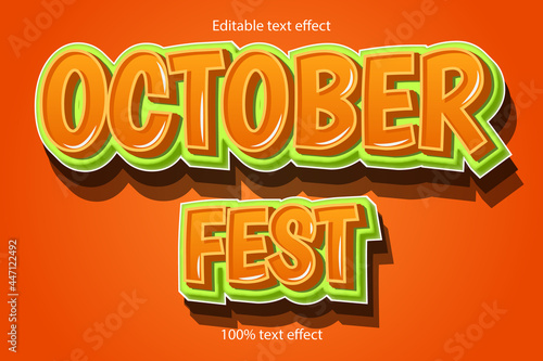 October fest text effect