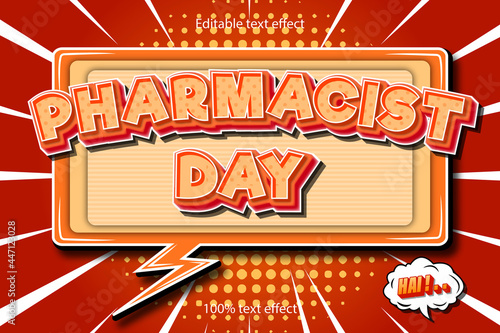 Pharmacist day text effect