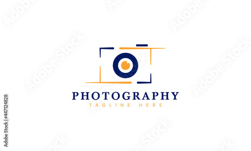 Camera Photography Logo Design Vector Template