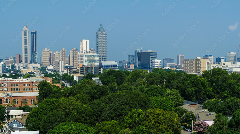 The Atlanta Beltline Area, Downtown -- AERIAL VIEW,  In July 2021  ( Photo Series)