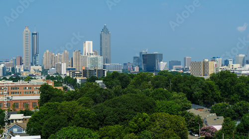 The Atlanta Beltline Area  Downtown -- AERIAL VIEW   In July 2021    Photo Series 