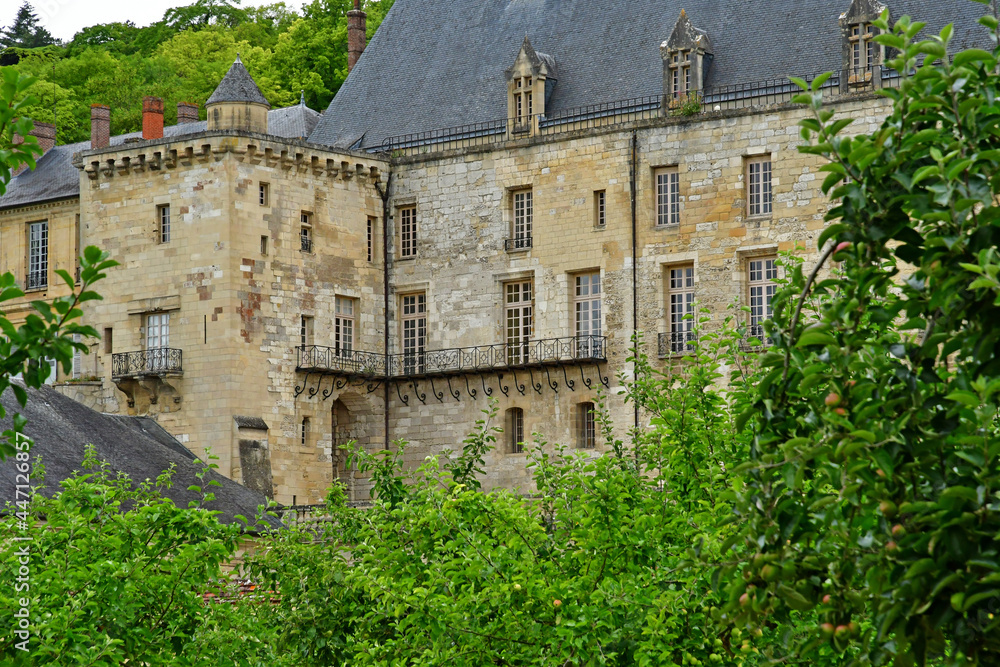 La Roche Guyon; France - june 14 2020 : the castle
