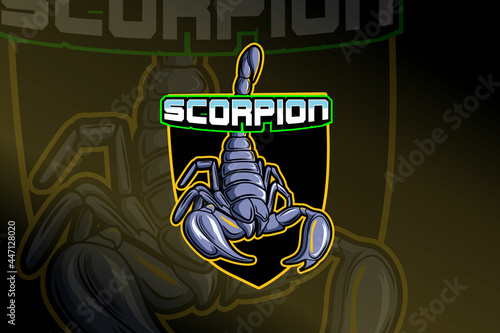 scorpion E-sports team logo template