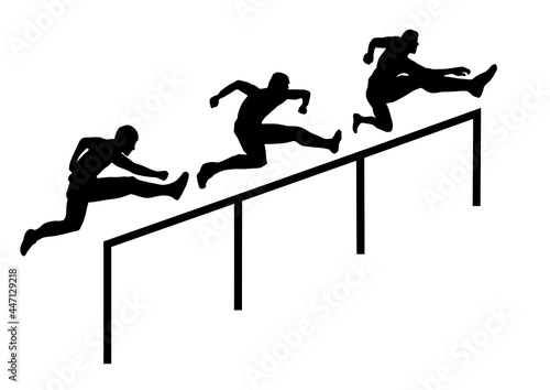 Hurdle race，vector file