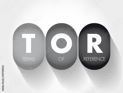 TOR - Terms of Reference acronym, business concept background