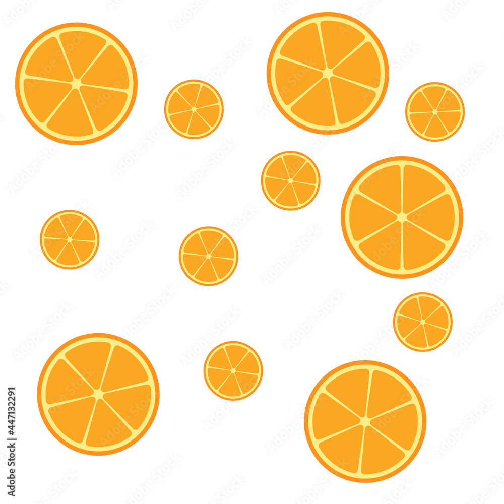 Citrus food fruit , fresh background seamless pattern, tropical juice texture, healthy vector illustration
