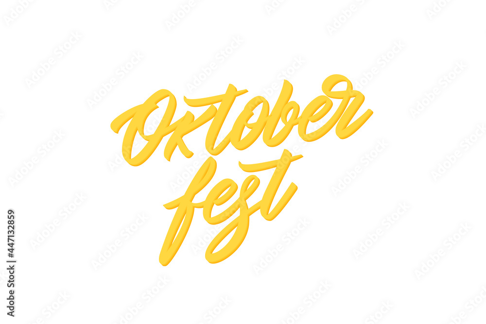 Fototapeta premium Oktoberfest lettering. Germany beer festival vector text logo design