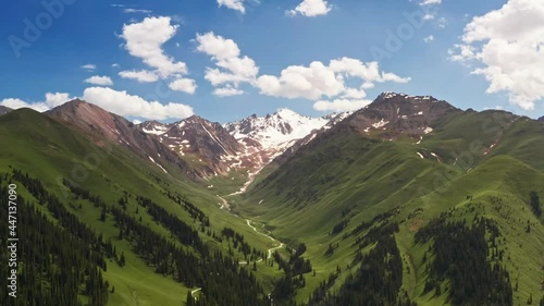 Mountains scenery of Nalati grassland. photo