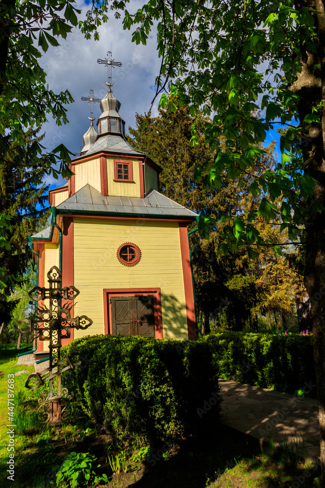 Old wooden church in Pereyaslav, Ukraine