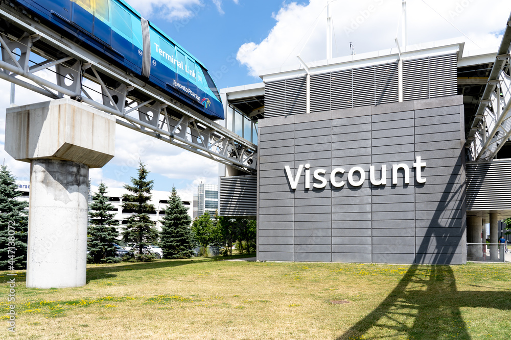 Mississauga, Ontario, Canada August 11, 2019 Viscount station with