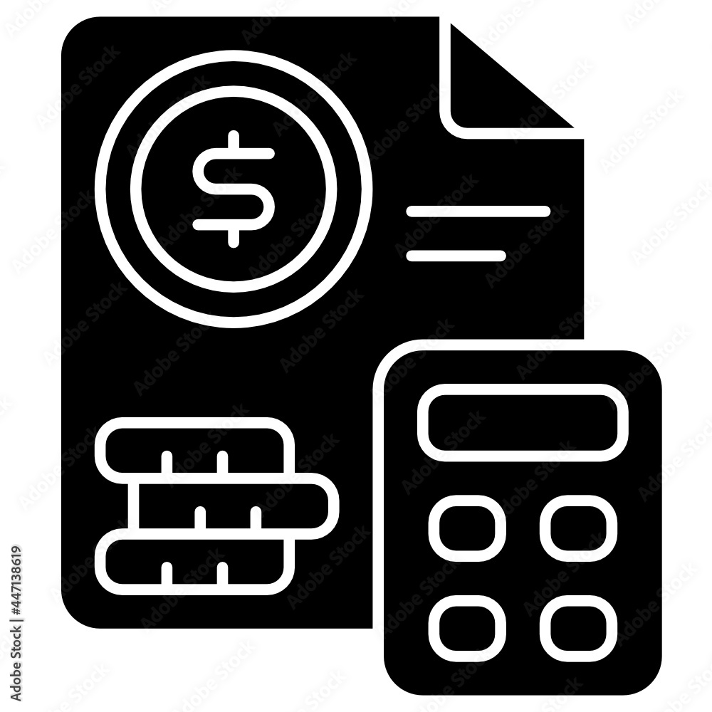 budget solid icon budget solid icon