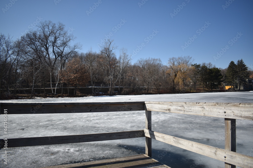 Lake McCarrons in Very Early Spring Lake McCarrons in Very Early Spring