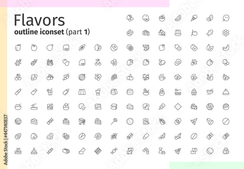 Flavors outline iconset (part 1) photo