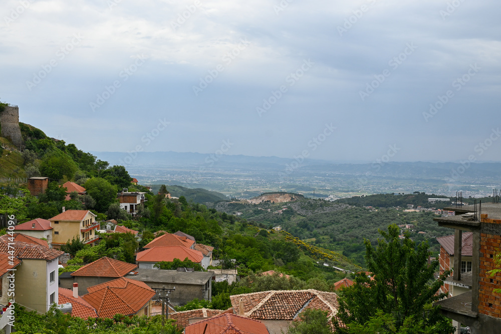 Panorama von Kruje, Kruja in Albanien