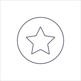 Stars in circle  icons symbol vector elements for infographic web