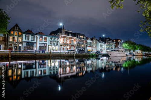 night view of the town country