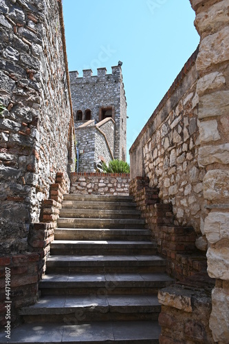 Treppe an den Veneziansichen Burg in Butrint Albanien