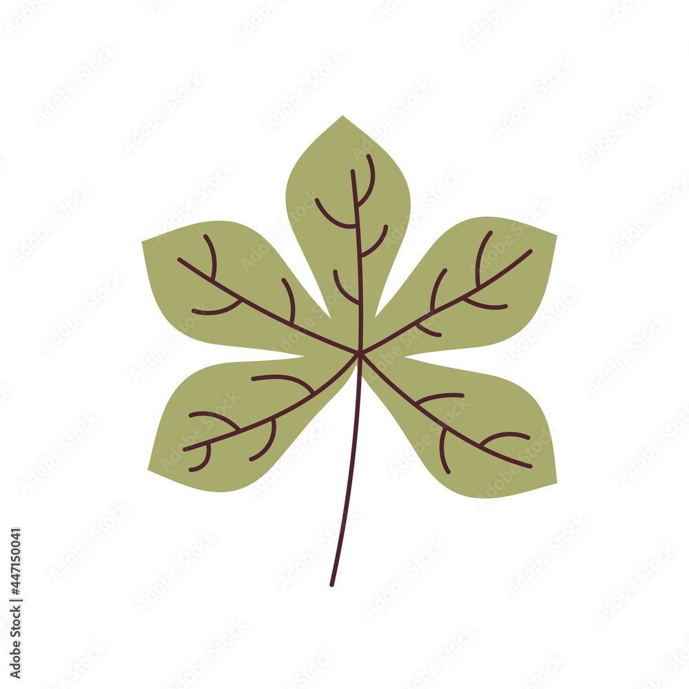 chestnut leaf element for autumn design chestnut leaf element for autumn design