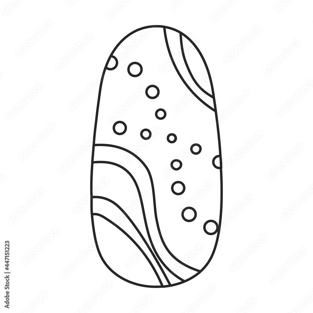 Nail of manicure vector icon.Outline vector icon isolated on white background nail of manicure. Nail of manicure vector icon.Outline vector icon isolated on white background nail of manicure.