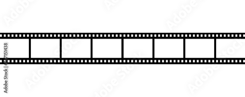 Video tape isolated on white background. Vintage cinematography vector illustration element