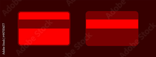 Digital security vector icon. Credit card password theft concept