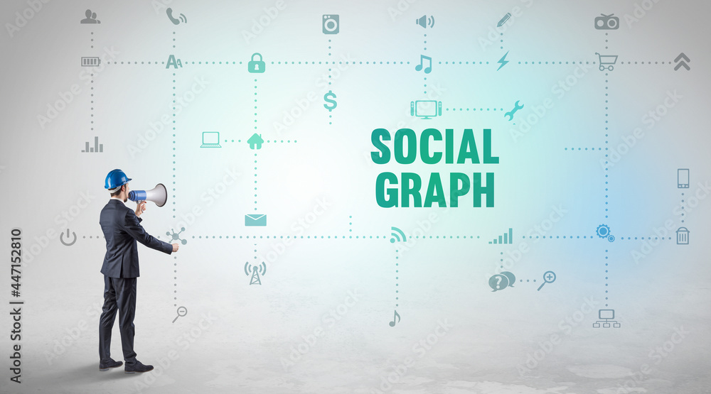 Engineer working on a new social media Engineer working on a new social media