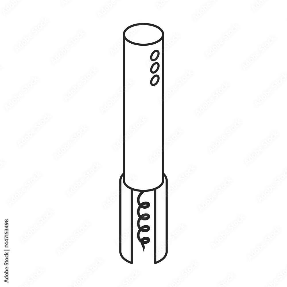 Bottle-opener isometric vector icon.Outline vector icon isolated on white background bottle-opener. Bottle-opener isometric vector icon.Outline vector icon isolated on white background bottle-opener.