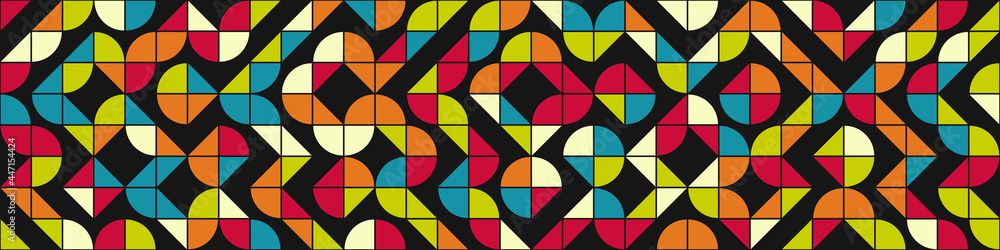 Fototapeta premium Abstract Geometric Pattern generative computational art illustration