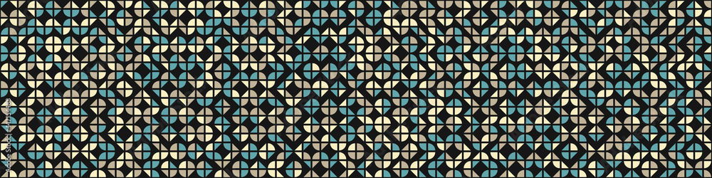 Fototapeta premium Abstract Geometric Pattern generative computational art illustration