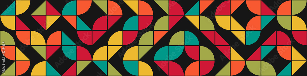 Fototapeta premium Abstract Geometric Pattern generative computational art illustration