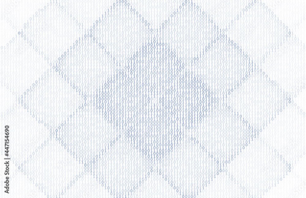 Binary code matrix. Digital pattern Binary code matrix. Digital pattern