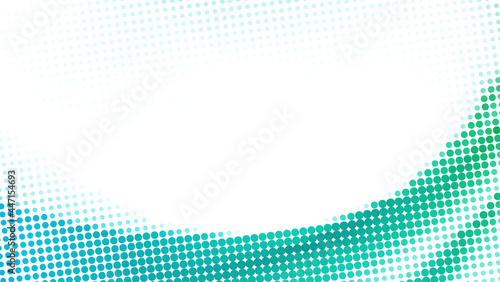 Dotted background with gradient from cerulean to green. Halftone pattern