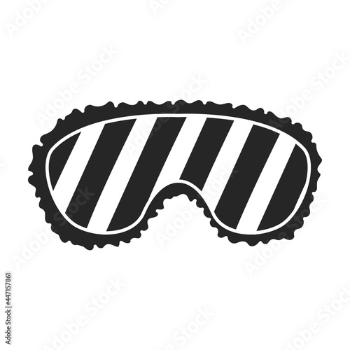 Sleep mask vector icon.Black vector icon isolated on white background sleep mask.