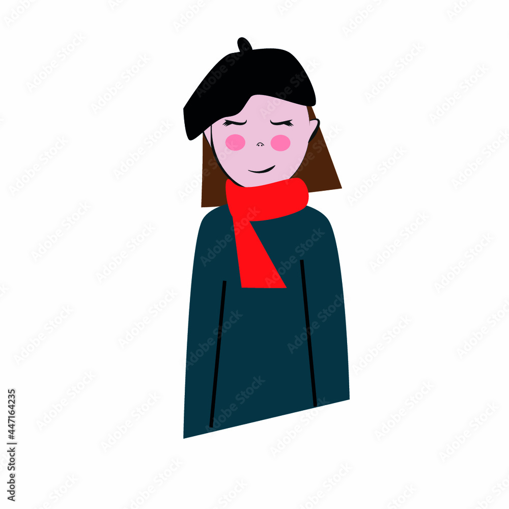 artperson with scarf artperson with scarf