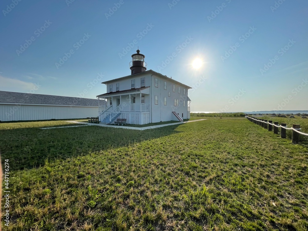 Lighthouse at the Point Lookout State Park, St. Mary's County, Maryland ...