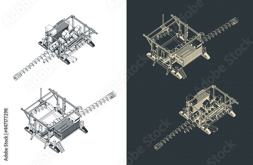 Coal Auger System Blueprints