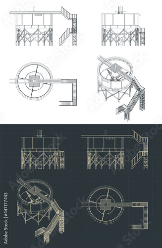 Mining Thickener Tank Blueprints