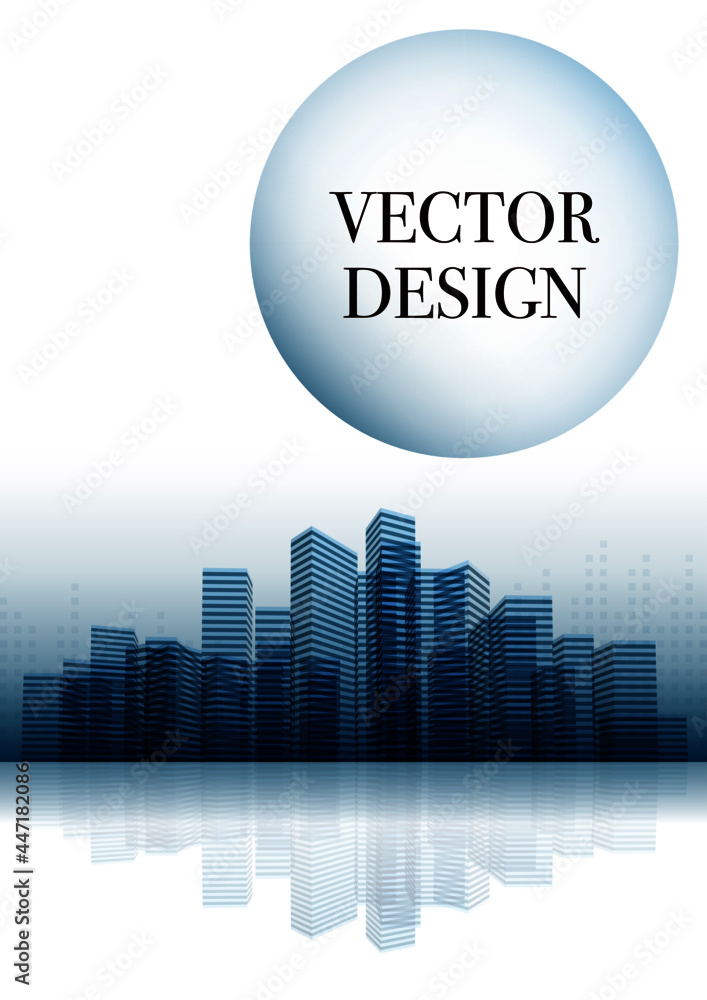 Obraz premium ビルが建ち並ぶ都市のイメージ