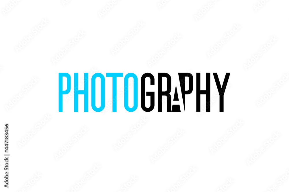 Photography logo that design by using concept of light and shadow on the letters A and P with thin typography. Design for presentation, portfolio, business, education, banner. Vector, illustration.