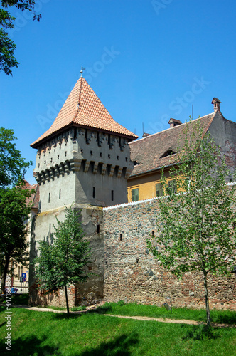 Potter's Tower in inner wall of fortifications, Sibiu, Romania