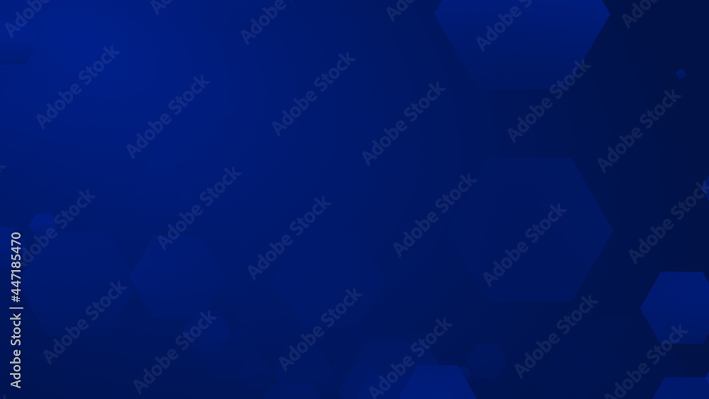 Obraz premium Abstract hexagon geometric blue pattern technology medical and science dark background.