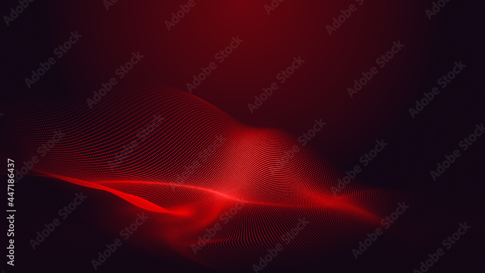 Dot red purple wave line light gradient dark background. Abstract technology big data digital background. 3d rendering. Dot red purple wave line light gradient dark background. Abstract technology big data digital background. 3d rendering.